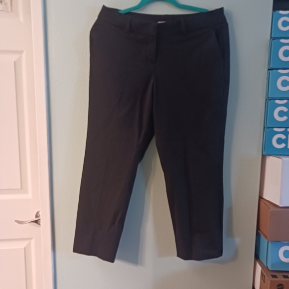 Halogen Black Khakis Size 8 (Petite) - Picture 1 of 4